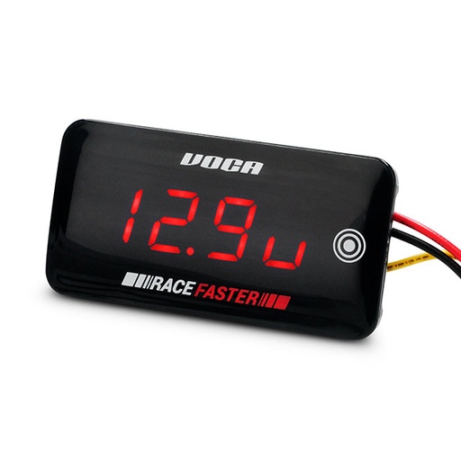 [VCR-RD11VOTEMP/RE] Marcador Temperatura y Voltaje Voca Racing RF Slim-Touch 0-120ºC / 8-18 V - Rojo