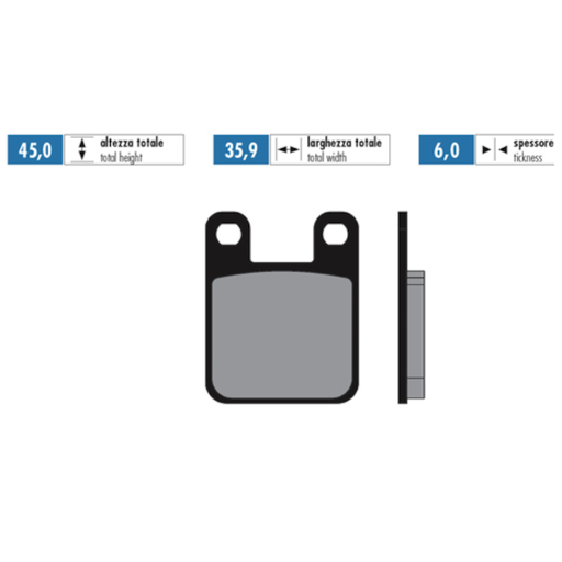 [174.2015] Pastillas de freno Polini For Race Derbi Senda / Rieju / Peugeot - Sinterizadas