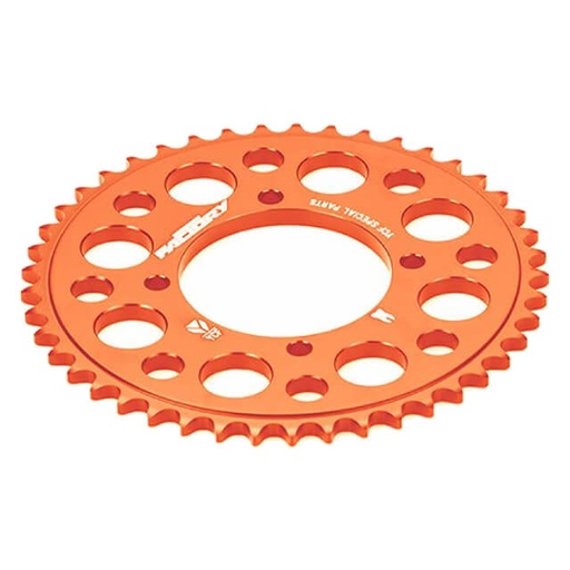 [CA06R47-OR] Corona Pitbike Z-47 420 4 agujeros Aluminio Naranja YCF