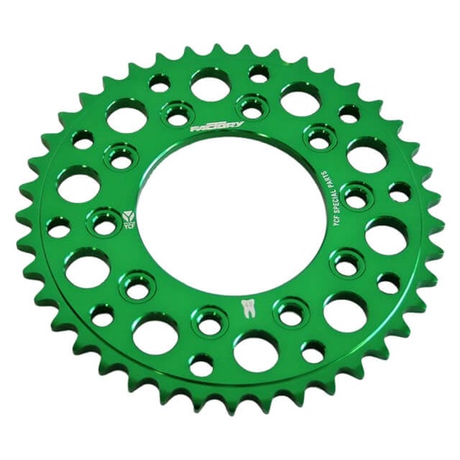 [CA16R45-GR] Corona Pitbike Z-45 420 5 agujeros Aluminio Verde YCF