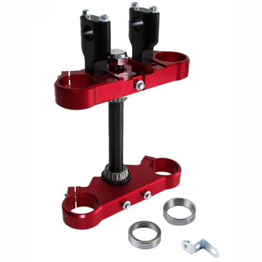 [YC110-02-053-RD] Tija completa de aluminio CNC 48/45 160mm Pitbike YCF - Rojo