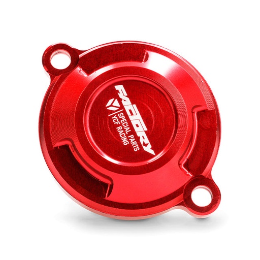 [OFCCRF-RD] Tapa filtro de aceite 150 CRF/KLX Pitbike YCF - Rojo