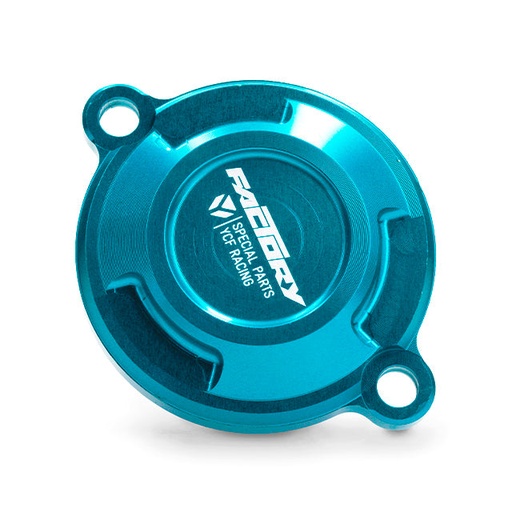 [OFCCRF-BL] Tapa filtro de aceite motor YX 150/160 CRF/KLX Pitbike YCF- Azul