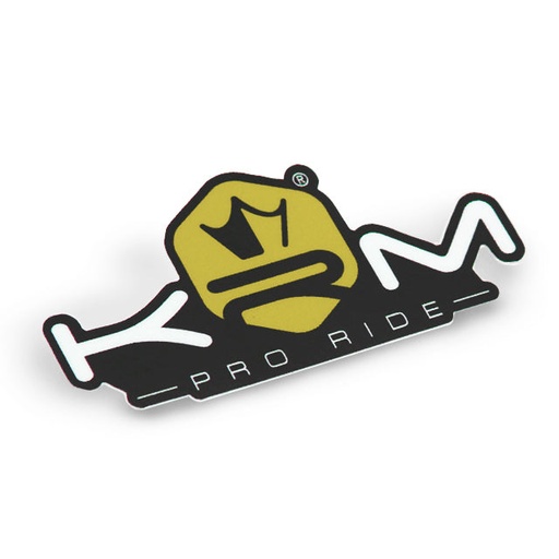 [KR437F] Pegatina KRM Pro Ride 8x4cm - Amarillo