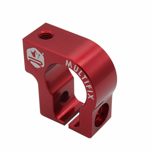 [KR460F] Abrazadera soporte escape multifijación KRM - Rojo