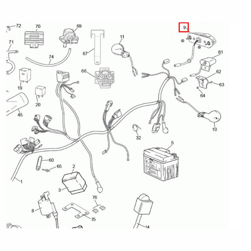 [0/000.150.7002] Piloto trasero Rieju 50-125 RS2